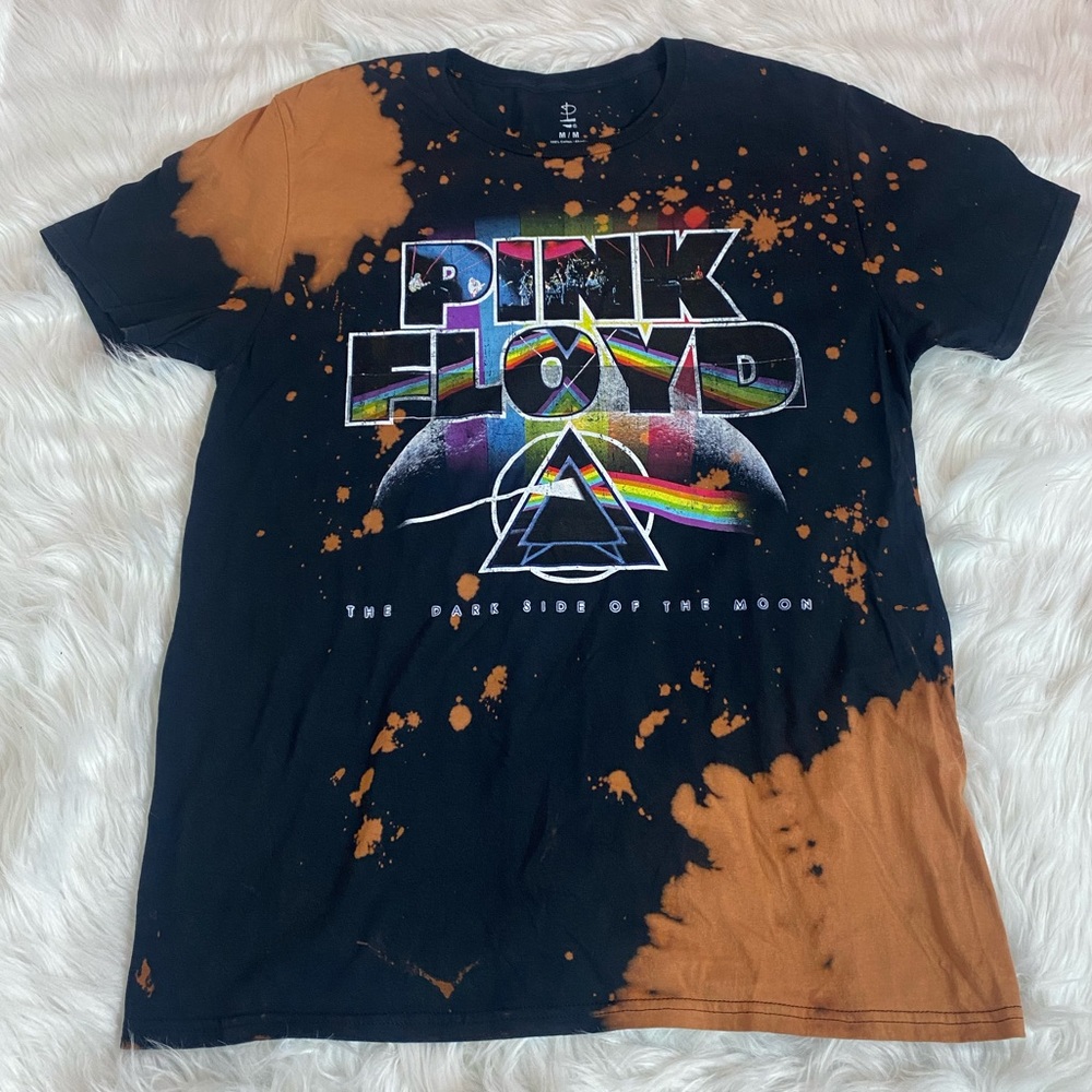 PINK FLOYD BLEACHED GRAPHIC TEE